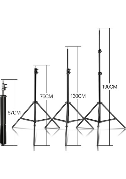 Çeyrek Kafa 78 Inç/6.5 FT/200CM Fotoğrafçılık 1/4 "vida/düz Kafa Tripod Işık Standı Fotoğraf Reflektör Yumuşak Kutu Şemsiye Arka Plan Video (Yurt Dışından) fırsatları