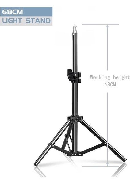 68 cm Tripod 37/68/100/150/200 cm Selfie Işığı Tripod 1/4 Vida Kafası Fotoğraf Taşınabilir Standı Trepied Akıllı Telefon Mini Fotoğraf Stüdyosu (Yurt Dışından)