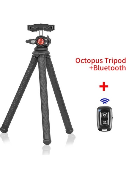 Ahtapot Tripod Ahtapot Esnek Tripod Dslr Kamera Akıllı Telefon Tutucu Vlog Tripod Ayarlanabilir Ballhead Soğuk Ayakkabı Için LED Işık Mikrofon (Yurt Dışından)