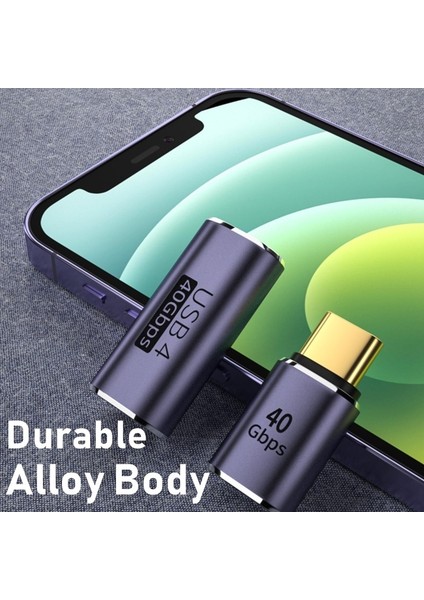 AD059 100W USB 4.0 C Otg Adaptörü 40GBPS Hızlı Veri Iletimi Thunderbolt Tip C Dönüştürücü Telefon 8k 60Hz Vedio Macbook Air Pro (Yurt Dışından)
