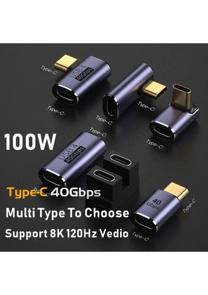 AD059 100W USB 4.0 C Otg Adaptörü 40GBPS Hızlı Veri Iletimi Thunderbolt Tip C Dönüştürücü Telefon 8k 60Hz Vedio Macbook Air Pro (Yurt Dışından)