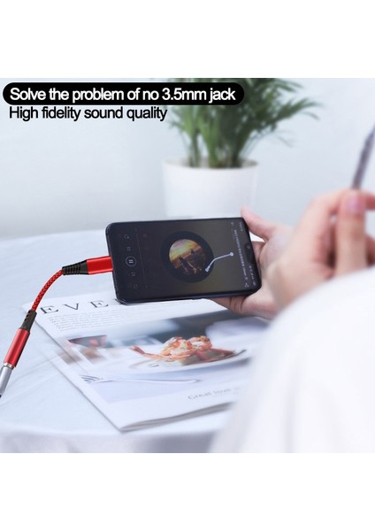 A-Siyah 2ın1 Tip C 3.5mm Jack Kulaklık Şarj Kablosu Dönüştürücü USB 3.0 Tip C Otg Adaptörü Macbookpro Samsung Xiaomi Huawei Için (Yurt Dışından) modelleri