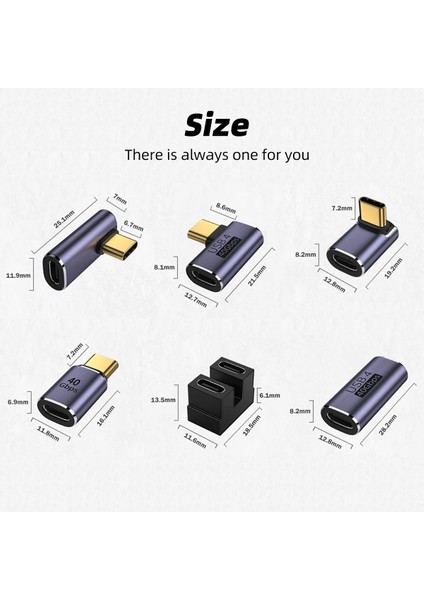 Kadından Dişiye B Usb4.0 40GBPS Adaptör USB C Erkekten Kadına 90 Derece 100W Hızlı Şarj Veri Dönüştürücü 8K@120Hz Dizüstü Tablet Telefon Aksesuarları (Yurt Dışından) indirimleri