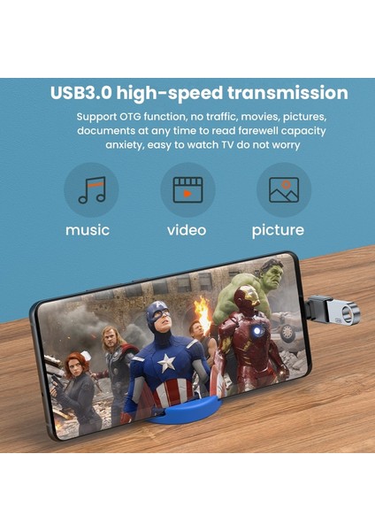 Siyah USB Dönüştürücü 90 Derece USB C Tipi Adaptör USB 3.0 Adaptörü Macbook Xiaomi Huaweı Samsung USB Otg Konektörü Telefon Adaptörü (Yurt Dışından)