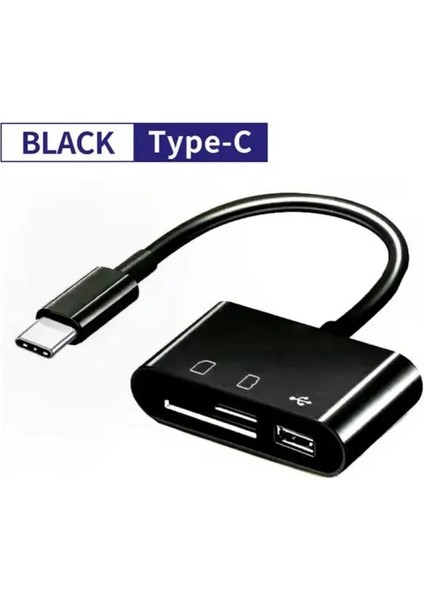 05 3 In1 Tip C Sd Kart Okuyucu Otg USB Kablosu Mikro Sd/tf Kart Okuyucu Adaptörü IPad Macbook Cep Telefonu Için Veri Transferi Huawei (Yurt Dışından)
