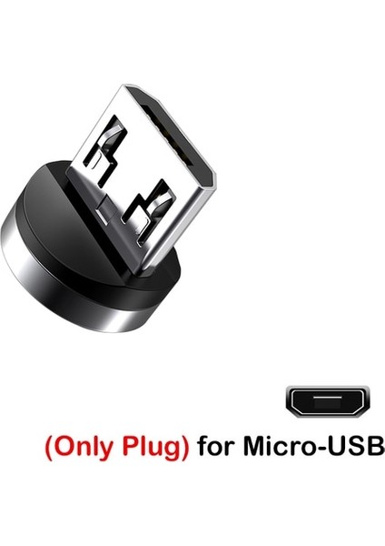 (Fiş) Mikro USB Için Mini USB Manyetik Şarj Adaptörü 540° Döndürme Tip C Dönüştürücü Kablo Iphone Android Için Huawei Samsung Manyetik Şarj Kablosu (Yurt Dışından)