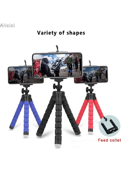 MT05A Ahtapot Mini Tripod Cep Cep Telefonu Desteği Işık Tutucu Standı Selfie Sopa Gezileri Fotoğraf Kamera Klip (Yurt Dışından) modelleri