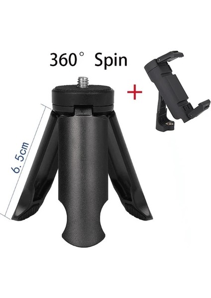 Stil 5 Mini Tripod Akıllı Telefon Spor Kamera Standı iPhone 11PRO Xiaomi Telefon Tripodu 360 Dönen Telefon Dikey Stand Kompakt Tripod (Yurt Dışından)