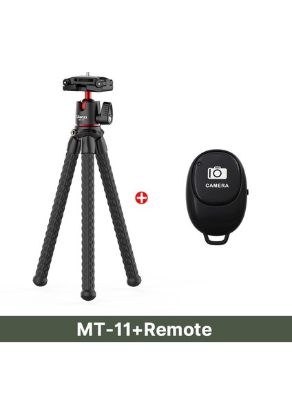 Uzaktan Hediye Ulanzi Mt-11 Esnek Ahtapot Mini Tripod iPhone Akıllı Telefon Dslr Slr Kamera Gopro Vlog Taşınabilir 2 In 1 Selfie Sopa Tripod (Yurt Dışından)