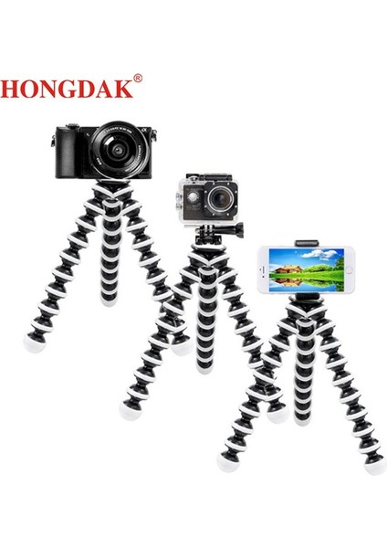 Tripod 5 Hongdak Ahtapot Esnek Tripod Standı Uzaktan Kumanda Küçük Boy Eylem Kamera Masa Masası Cep Telefonu Aksesuarı (Yurt Dışından)