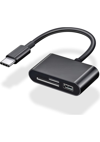 Mikro Beyaz Fonken USB C Tipi Kart Okuyucu Otg Adaptörü Mikro USB Sd/tf Kart Okuyucu Macbook Akıllı Telefon Için Veri Aktarım Kablosu U Disk Okuyucu (Yurt Dışından)