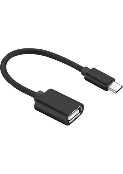 Tip C-Siyah USB C - USB Adaptörü USB Tip C Erkek - USB A Dişi Otg Kablo Thunderbolt3 - Huawei Xiaomi MacBook Pro/air Için USB Adaptörü (Yurt Dışından)