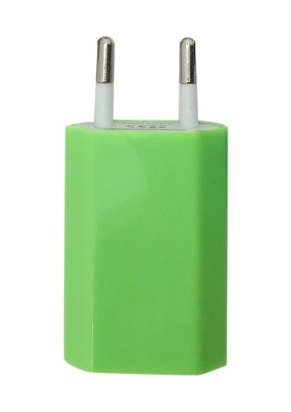 Yeşil 5 V/1A Taşınabilir USB Şarj Aleti Kafası Ab Tak Elektrik Soketi Fişler Seyahat Adaptörü Foriphone x 8 7 6 Foripad Hızlı Şarj (Yurt Dışından)