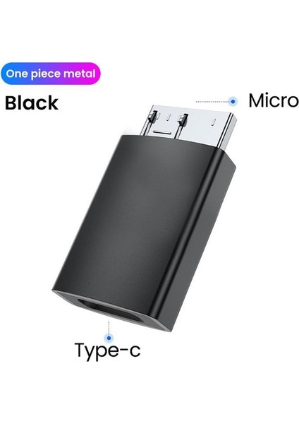 Stil 2-Siyah USB C - Mikro B USB 3.0 Adaptör Tip C Dişi - Mikro B Erkek Hızlı Şarj USB Mikro 3.0 - Tip C Dizüstü Bilgisayar HDD Için Süper Hız (Yurt Dışından)