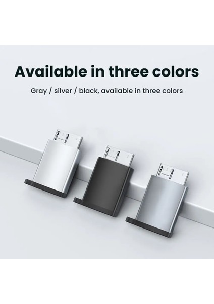 Stil 2-Siyah USB C - Mikro B USB 3.0 Adaptör Tip C Dişi - Mikro B Erkek Hızlı Şarj USB Mikro 3.0 - Tip C Dizüstü Bilgisayar HDD Için Süper Hız (Yurt Dışından)