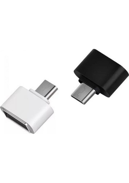 2 Adet Beyaz 2 Adet Evrensel USB C Tipi Adaptör Android Cep Mini Tip-C Jack Splitter Akıllı Telefon USB C Konnektörleri Otg Dönüştürücü (Yurt Dışından)