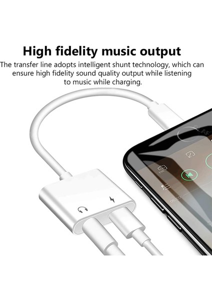 Aydınlatma 3.5mm Jack 2 In 1 Yıldırım 3.5mm Ses Adaptörü iPhone 13 12 11 Aux Jack Kulaklık Dönüştürücü Ses Dağıtıcı Şarj Kulaklık Kablosu (Yurt Dışından) fiyatları