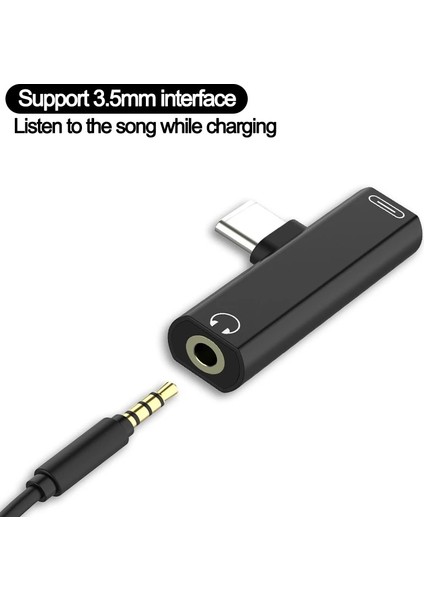 Altın 2ın1 Tip C 3.5mm Jack Kulaklık Şarj Kablosu Dönüştürücü USB 3.0 Macbookpro Xiaomi Huawei Için Tip C Otg Adaptörü (Yurt Dışından)