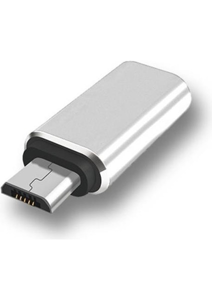 Gümüş Tip C Mikro USB Adaptörü Erkek Kadın Android Telefon Şarj Veri Aktarımı Dönüştürücü USB C Mikro USB Otg Adaptörü (Yurt Dışından)