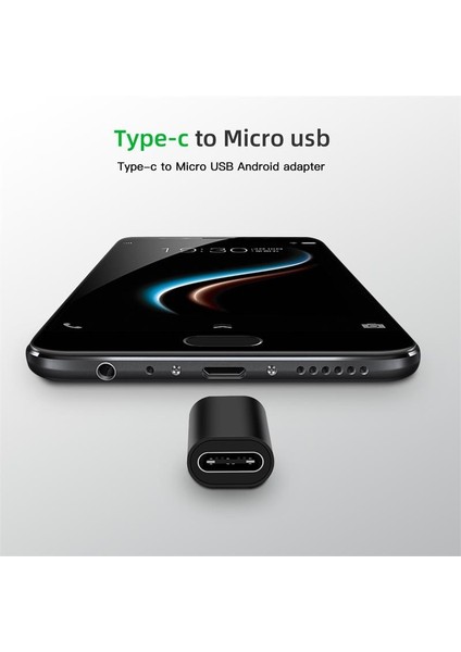 Gümüş Tip C Mikro USB Adaptörü Erkek Kadın Android Telefon Şarj Veri Aktarımı Dönüştürücü USB C Mikro USB Otg Adaptörü (Yurt Dışından)