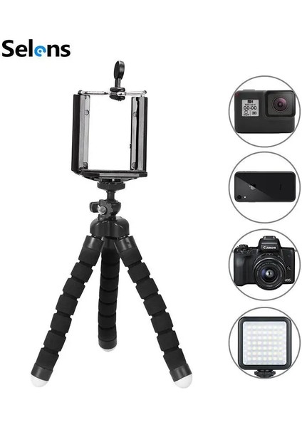 Kırmızı Mini Esnek Sünger Ahtapot Tripod iPhone Samsung Xiaomi Huawei Için Cep Telefonu Akıllı Telefon Tripod Gopro 8 7 5 Kamera (Yurt Dışından) fiyatları