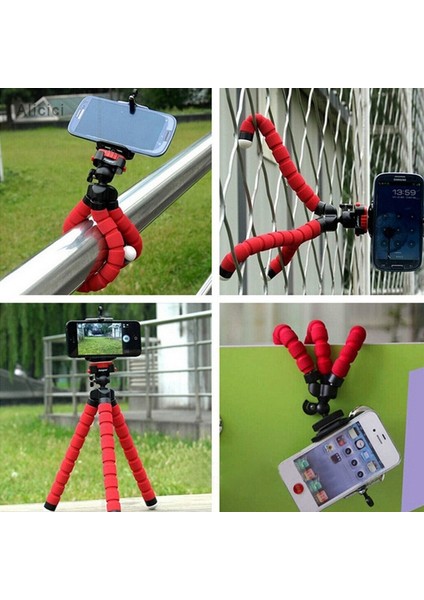 MT05C Ahtapot Mini Tripod Cep Cep Telefonu Desteği Işık Tutucu Standı Selfie Sopa Gezileri Fotoğraf Kamera ile Klip (Yurt Dışından) fiyatları