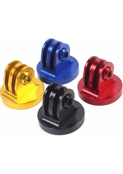 Kırmızı 1 Pc Eylem Kamera Gopro Tripod Montaj Adaptörü Için Sabit Taban 1/4 Konu Adaptörü Cnc Alüminyum Alaşım Go Pro Hero 8 7 6 5 4 3 + (Yurt Dışından)