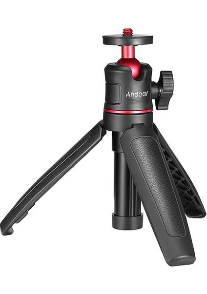 Siyah Mini Uzatılabilir Masaüstü Tripod El Selfie Çubuk Tripod Selfie Seyahat Vlog Tripodlar Için Esnek Ballhead ile Standı (Yurt Dışından)