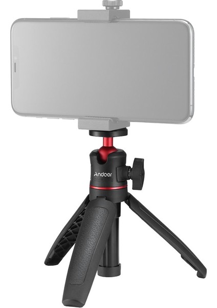 Siyah Mini Uzatılabilir Masaüstü Tripod El Selfie Çubuk Tripod Selfie Seyahat Vlog Tripodlar Için Esnek Ballhead ile Standı (Yurt Dışından)
