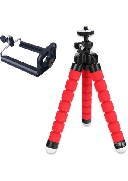 Siyah ve Klip Standı Esnek Sünger Ahtapot Mini Tripod iPhone Mini Kamera Için Huawei Xiaomi Samsung Gopro El Feneri Telefon Tripodu Tutucu (Yurt Dışından) fiyatları