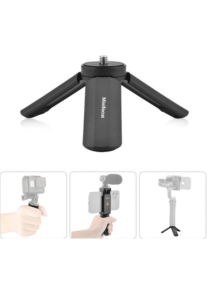 Telefon Tripodu Adaptörü Vlog Kavrama Mini Tripod Masa Standı Gopro Hero Için 10 9 8 7 6 5 Djı Osmo Eylem Kameralı Telefon Gimbal Vlog Kolu Masa Üstü Tripod (Yurt Dışından)