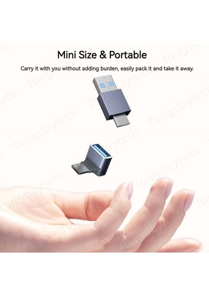 AD010 Metal USB Adaptörü C Telefon Aksesuarları Adaptörler Otg Kablo Tipi Mikro USB Adaptador Usbc Şarj Splitter Xiaomi Samsung S22 (Yurt Dışından) modelleri