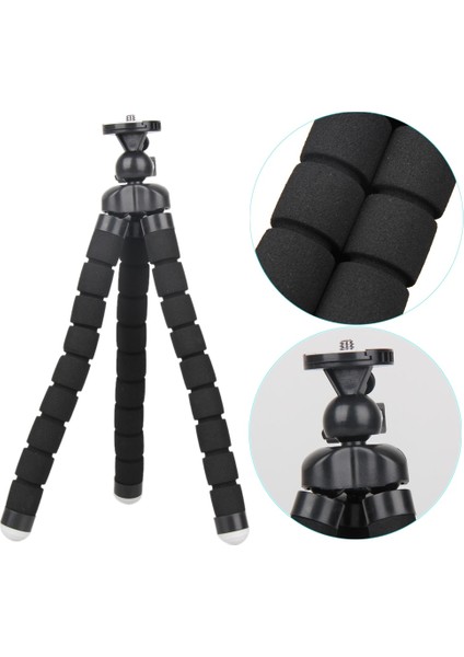 Siyah Büyük Esnek Evrensel Tripod Monopod Dijital Kamera Dv Tripod Tutucu Nikon/canon/sony/olympus Kameralar Için Ahtapot Standı (Yurt Dışından) fiyatları