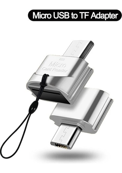 Mikrodan Tf-Gümüş Tip C'ye Mikro-Sd Tf Adaptörü Otg Hafıza Kartı Okuyucu Pc Için Samsung Mikro Usb'den Mikro-Sd'ye Adaptör Dönüştürücü Dizüstü Macbook Için (Yurt Dışından)