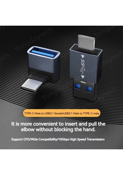 AD015 Metal USB C Telefon Adaptör Aksesuarları Otg Tipi Mikro Flash Sürücüler Usbc Şarj Splitter Erkek Dişi Adaptörler Xiaomi Samsung Için (Yurt Dışından)