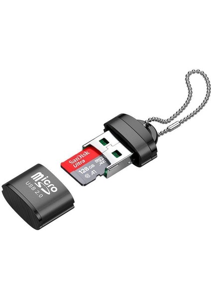Mor USB Mikro Sd/tf Kart Okuyucu USB 2.0 Mini Cep Telefonu Hafıza Kartı Okuyucu Dizüstü Bilgisayar Aksesuarları Için Yüksek Hızlı USB Adaptörü (Yurt Dışından) fiyatları