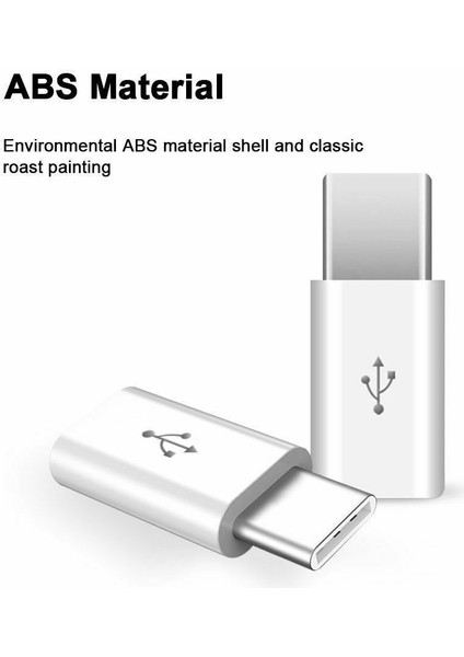 BLACK-10PCS 1/5 Pcs Mikro USB Dişi Tip C Erkek Adaptör Dönüştürücü Mikro-B Usb-C Konektörü Şarj Adaptörü Telefon Aksesuarları (Yurt Dışından)