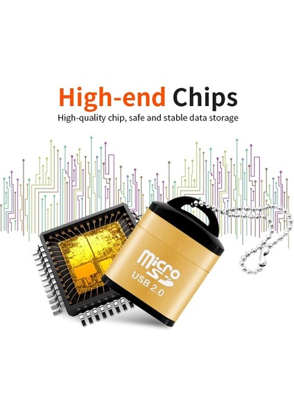 Android Tipi Mini USB 2.0 Tip C Kart Okuyucu Usb-C Tf Mikro Sd Otg Adaptör Tip-C Hafıza Kartı Okuyucu Samsung Macbook Huawei Dizüstü Bilgisayar (Yurt Dışından)