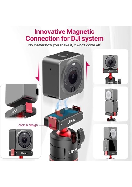 Mt-50 Ulanzi Mt-50 Dji Osmo Action 2 Için Manyetik Tripod Ayarlanabilir Tripod Hızlı Bırakma Tripod Ballhead (Yurt Dışından) modelleri