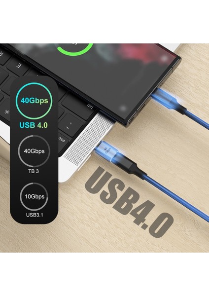 Stil 6 USB 4.0 Pd 100W 8k 60Hz Şarj Aleti Konektörü Macbook Için 40GBPS Yüksek Hızlı USB C Otg U-Şekil Düz Açı Erkek Dişi Adaptör (Yurt Dışından)