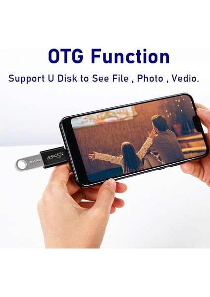 AD045 Tongdaytech Otg C Tipi Adaptör USB C Erkek USB Dişi Usb-C Dönüştürücü Macbook Samsung S21 Huawei Telefon Kablosu Konektörü (Yurt Dışından)