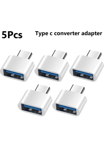Tip C USB Dişi 5/10 Adet Otg Android Tip-C Mikro USB Tip C USB 3.0 Dişi Adaptör Evrensel Cep Telefonu Veri Hattı Şarj Dönüştürücü (Yurt Dışından)