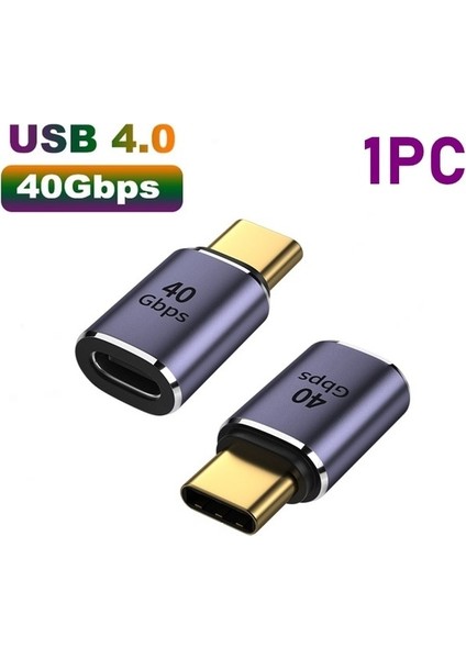Stil 3 USB 4.0 Pd 100W 8k 60Hz Şarj Aleti Konektörü Macbook Için 40GBPS Yüksek Hızlı USB C Otg U-Şekil Düz Açı Erkek Dişi Adaptör (Yurt Dışından)