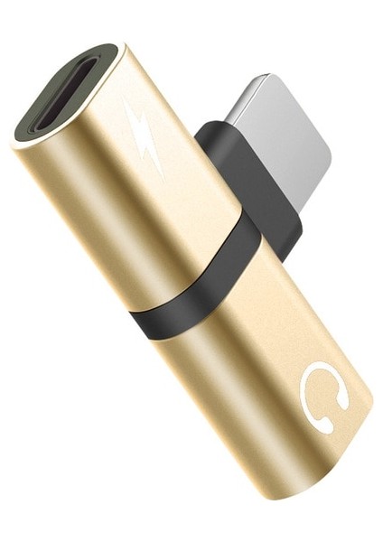 Altın Floveme Otg Ses Adaptörü iPhone x Adaptador Şarj Ses USB Adaptörü iPhone 7 Artı Şarj Cihazı Aydınlatma Kulaklık Splitter (Yurt Dışından)