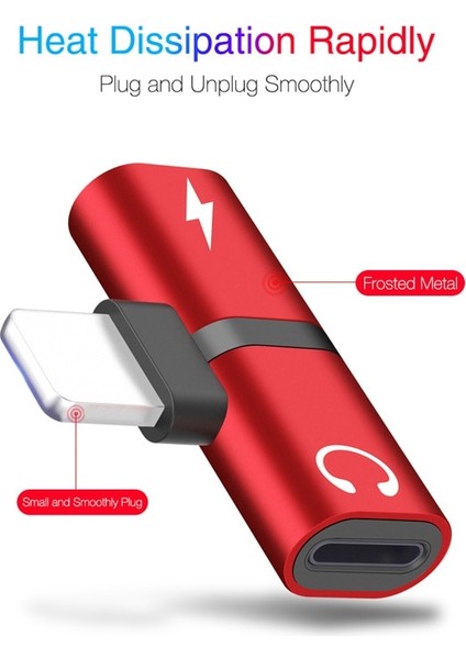 Altın Floveme Otg Ses Adaptörü iPhone x Adaptador Şarj Ses USB Adaptörü iPhone 7 Artı Şarj Cihazı Aydınlatma Kulaklık Splitter (Yurt Dışından)