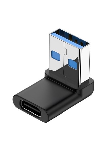 A 180 Derece Dirsek USB C Adaptör Tip C USB C Otg USB Dönüştürücü U Şekli Usb-C 3.0 Konektörü Bilgisayar Tablet Telefon Adaptörü (Yurt Dışından)