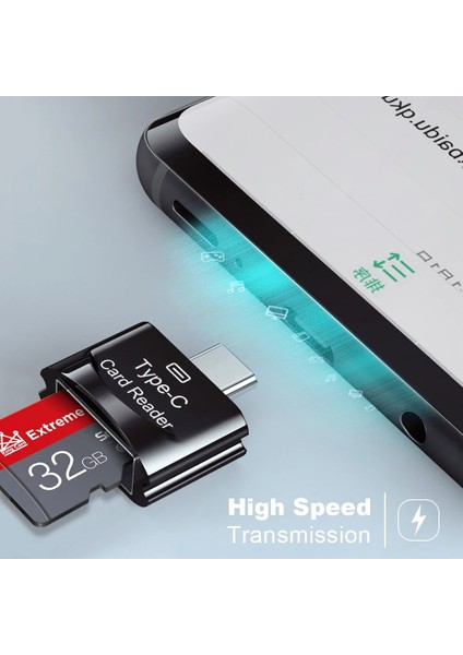 Mikro Altın Zincir Elough Otg Tf Kart Okuyucu Tip C Mikro Sd Kart Adaptörü Poco Samsung Huawei Realme Xiaomi Pc Dizüstü Bilgisayar Flash Sürücü Otg Okuyucu (Yurt Dışından)