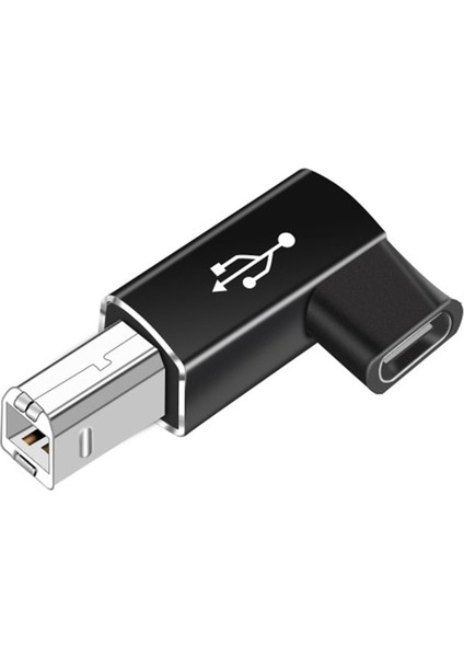 HD013 Siyah Evrensel USB Tip C Otg Adaptör Usb-C Dişi USB B Erkek Yazıcı Için Veri Aktarım Dönüştürücü Mıdı Elektrikli Piyano Davul Organ (Yurt Dışından)