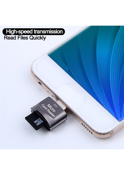 Tc Usb-Altın Tip C Otg Tf Adaptör Mikro-Sd Hafıza Kartı Okuyucu Samsung Huawei Xiaomi Macbook Için Mikro USB Tip-C Adaptör Dönüştürücü (Yurt Dışından)