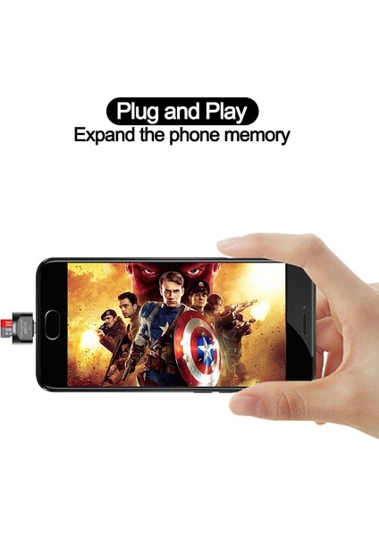 Tc Usb-Altın Tip C Otg Tf Adaptör Mikro-Sd Hafıza Kartı Okuyucu Samsung Huawei Xiaomi Macbook Için Mikro USB Tip-C Adaptör Dönüştürücü (Yurt Dışından)